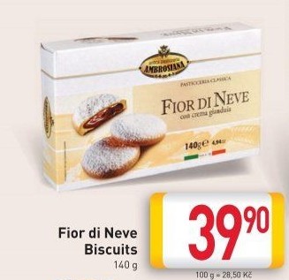 Sušenky s náplní Fior di Neve Ambrosiana
