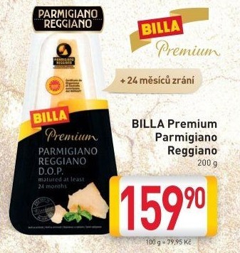 Sýr Parmigiano Reggiano Premium Billa