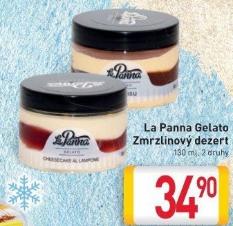 Zmrzlinový dezert La Panna Gelato