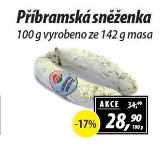 Salám Příbramská sněženka Příbramská uzenina