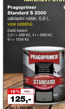 Barva na kov Standard Pragoprimer