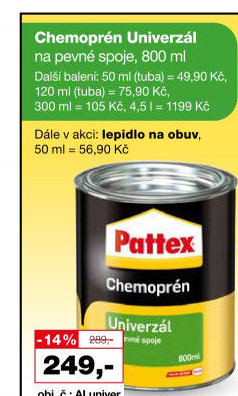 Lepidlo Chemoprén Pattex
