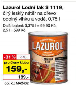 Lodní lak Lazurol