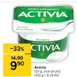 Bílý jogurt Activia Danone