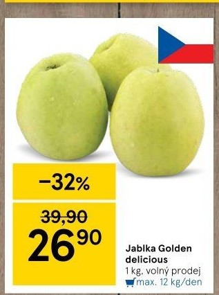 Jablka Golden Delicious