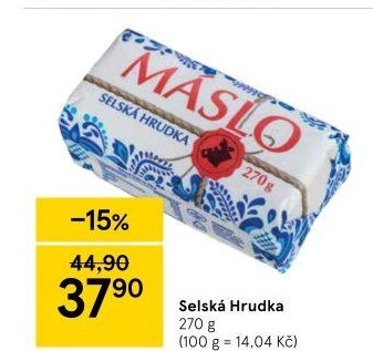 Máslo Selská hrudka