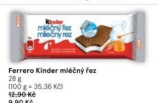 Řez mléčný Kinder