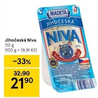 Sýr Niva Jihočeská 50% Madeta