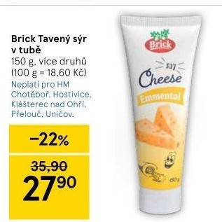 Sýr tavený Cheese Brick