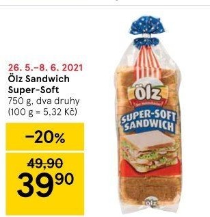 Toustový chléb Sandwich Soft Ölz