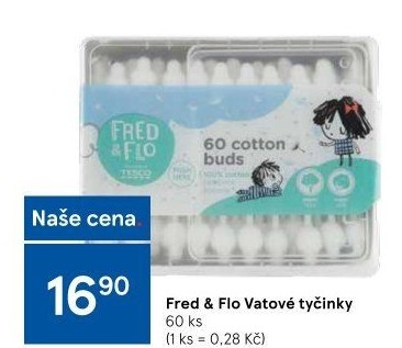 Vatové tyčinky dětské Fred&amp