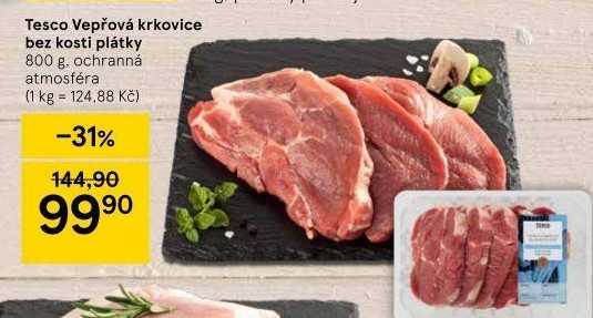 Vepřová krkovice bez kosti Tesco
