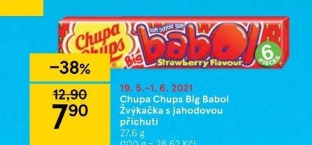 Žvýkačky Big Babol Chupa Chups