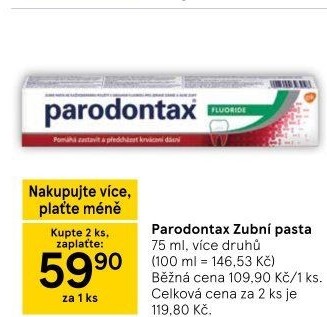 Pasty na zuby Parodontax