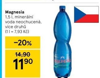 Přírodní voda Magnesia