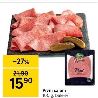 Salám pivní Beskydské uzeniny Chodura