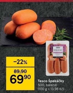 Špekáčky Tesco
