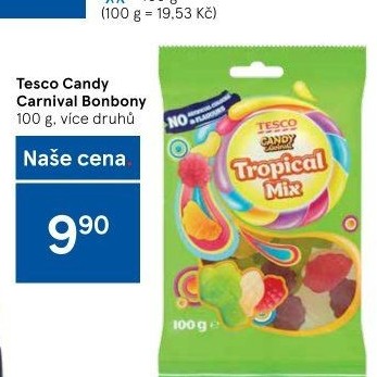 Želé bonbony Candy Carnival Tesco