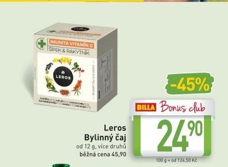 Čaj bylinný Leros