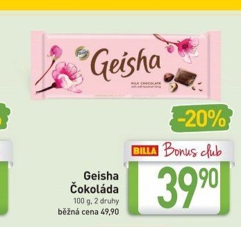 Čokoláda Geisha