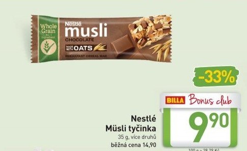 Müsli tyčinka Nestlé