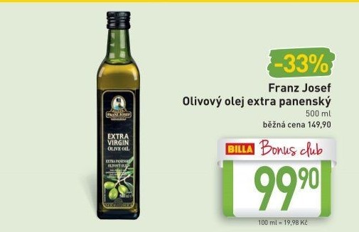Olivový olej extra panenský Exclusive Kaiser Franz Josef