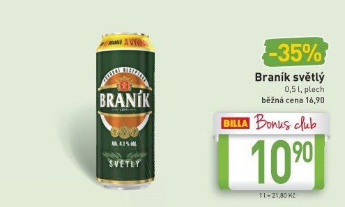 Pivo světlé Braník