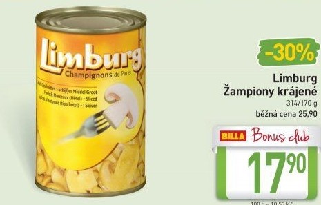 Žampiony konzervované Limburg