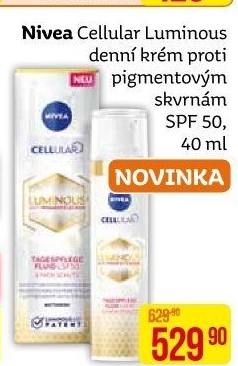 Krém pleťový proti pigmentovým skvrnám Cellular Luminous Nivea