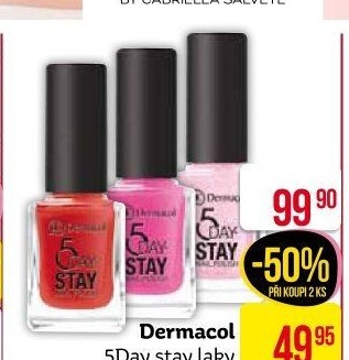 Lak na nehty 5 Day Stay Dermacol