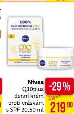 Ochranný pleťový krém OF 30 proti vráskám Q10 Plus Nivea