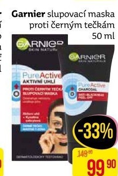 Slupovací maska s černým uhlím Pure Active Garnier