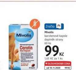 Kapsle karotenové Mivolis