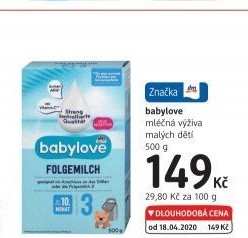 Mléčná výživa Babylove