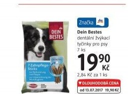 Pamlsky pro psy dentální tyčinky Dein Bestes