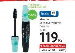 Řasenka Sensitive Nothing but volume Alverde