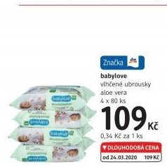 Vlhčené ubrousky dětské Babylove