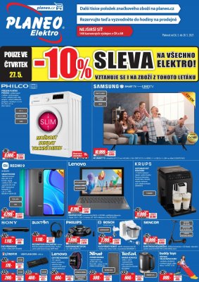 akční leták Planeo Elektro 26.5.2021-28.5.2021