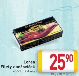 Ančovičky filety Gourmet Lorea