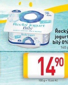 Bílý jogurt řecký 0% Milko