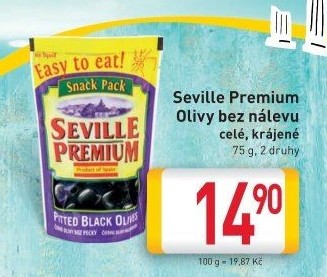 Olivy bez nálevu Seville Premium