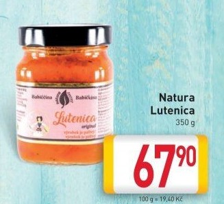 Omáčka Babiččina Lutenica Natura Secret