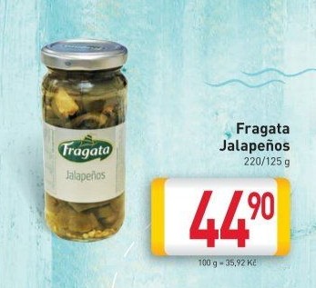 Papričky Jalapeňos Fragata