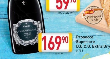 Prosecco Extra Dry Superior DOCG Valdobbiadene Canella