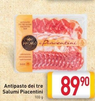 Salámy Antipasto Piacentini San Carlo
