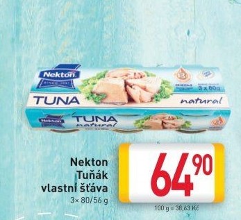 Tuňák ve vlastní šťávě Nekton