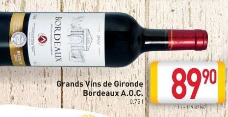 Víno Bordeaux Grands Vins de Gironde