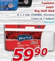 Toaletní papír 3vrstvý Big Soft