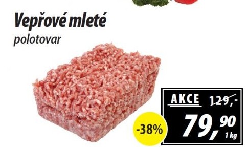 Maso mleté vepřové