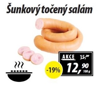Salám šunkový točený